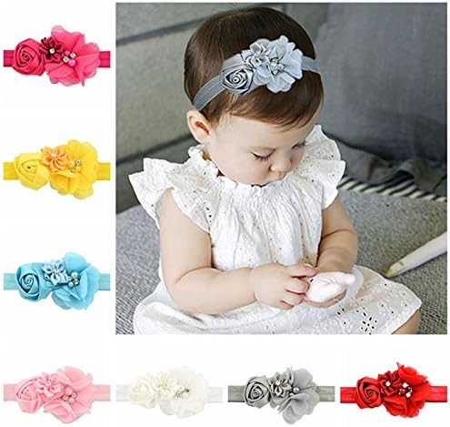 12 colors 8 cm Bow Style Polyester Children's Hair Accessories Hair Band