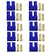 Price comparison product image PsmGoods 10 Pairs 3.5mm Male/Female EC3 Style Connector Gold Bullet Plug