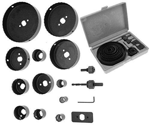 Neu 16tlg Lochsäge 19-127MM Dosenbohrer Bohrkranz Set