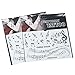 2 Sheets Black Musical Notes Temporary Tattoo Stickers Melody Transfer Paper
