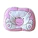 Homgaty Cute Bear Cotton Soft Newborn Baby Prevent Flat Head Pillow Support (Pink)