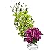 Produktbild Nearly Natural Dendrobium Orchid Artificial Arrangement Künstliche Pflanze, Plastik, Rose