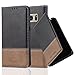 Price comparison product image Cadorabo Book Case works with Samsung Galaxy S7 in BLACK BROWN – with Magnetic Closure, Stand Function and Card Slot – Wallet Etui Cover Pouch PU Leather Flip