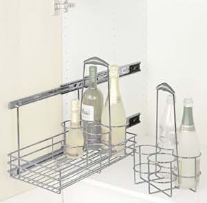 WENKO 5940100 Schrankauszug Bottle - ausziehbare Flaschenablage