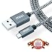 Mivi 6ft long Nylon Tough Micro USB Cable with charging speeds up to 2.4Amps (Black) RS.399.00