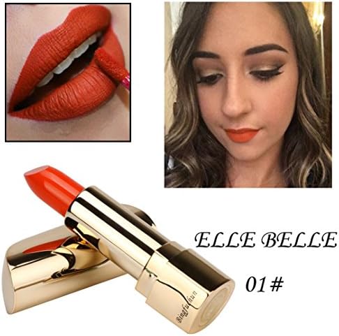 GreatestPPAK, Waterproof Matt Lipsticks, Women Long Lasting Lip Beauty Cosmetic (A)