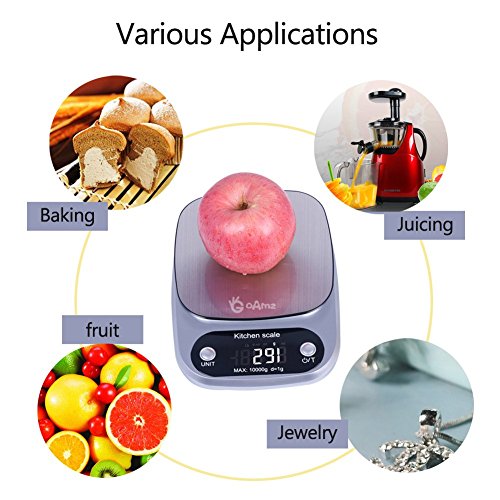 Goamz Digitale Kchenwaage 10kg1g Briefwaageelectronische Waagedigitalwaage Professionelle Waagemit Tara Funktion Lcd Display Und Auto Off Funktion Batterien Enthalten Goamz Digitale Kchenwaage 10kg1g Briefwaageelectronische Waagedigitalwaage Professionelle Waagemit Tara Funktion Lcd Display Und Auto Off Funktion Batterien Enthalten