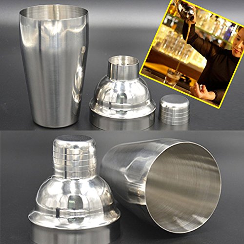 Der Wolf Moon® Cocktail maker set 11 PCE Home Cocktail Making Kit mit Manhattan Cocktail Shaker Bar Maßnahmen, Twisted Bar Löffel, Stößel, Mixer, Flasche Ausgießer, Ice Sieb & Ice Zange + Sexy Cocktails eBook - 4