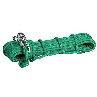 Generic 12KN 9.5mm 10m Extérieur Escalade Corde de Sauvetage Rappelling Corde de Sécurité Solide - vert, 10 m