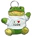 Produktbild Plüsch Frosch Schlüsselhalter mit einem T-shirt mit Aufschrift mit Ich liebe Ilon (Vorname/Zuname/Spitzname)