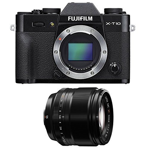 Preisvergleich Produktbild Fujifilm X-T10 Noir + 56 mm