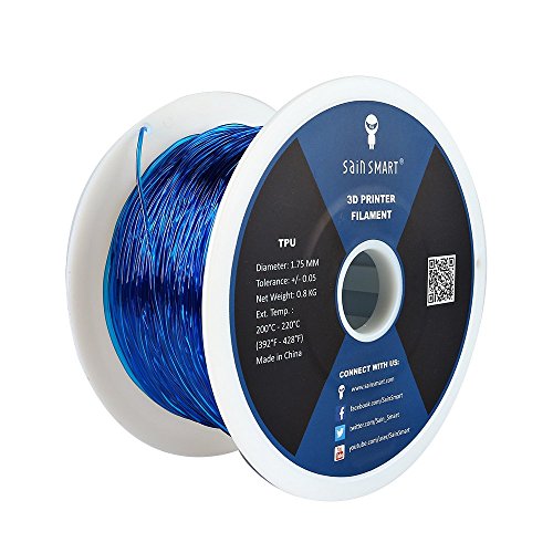 SainSmart Flexible TPU 3D Filament for 3D Printers 3D Drucker, 1,75 mm, 800g Spool