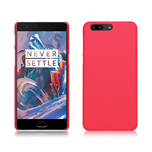 TopACE High Quality Hard Cover Caso   Protector de Pantalla para OnePlus 5  Rojo 