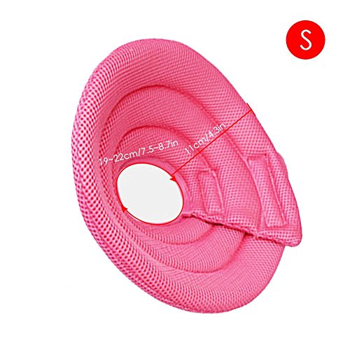 Ondoing Collier de Protection pour Chien Elizabeth Collar avec col de Protection Cone Protection Smart Collier de Sécurité (S/M, Bleu/Rose)
