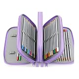 Dimensiones del producto: 12,5 x 19,5 x 9 cm. Estuche de alta capacidad para 72 lápices de colores en este portalápices