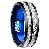Imitiertes Meteorit-Design: zwei Meteorit-Muster kreisen sich in der schwarzen Oberfläche, sowohl das aktive Blau plattiert innerhalb des Ringes als der coole Komplex auch mit Meteorit besät bringen Ihnen ein außergewöhnliches Gefühl.