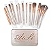 LA HAUTE Cosmetics Makeup Brushes 12-Piece Makeup Brush Set Professional Essential Kabuki Brush Kits