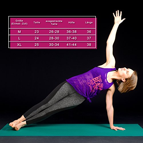 DAS Leben enge lange Yogahose, Laufhose, Strumpfhosen, Jogginghose, Leggings Trainings leggins für Damen - 6