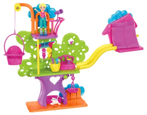 Polly Pocket X8539 Tree House Wall Party Playset with Polly Doll