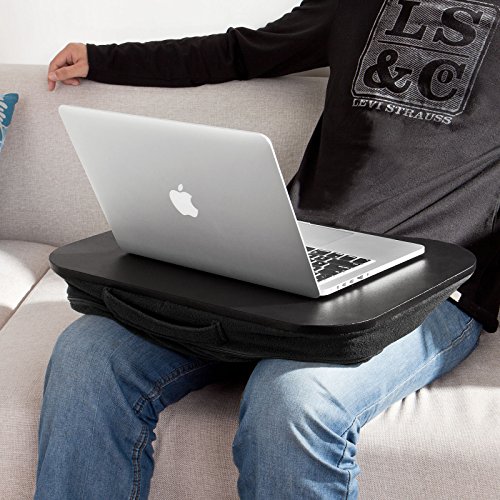 SoBuy   FBT28-SIL Laptop-Scho  tablett  Notebookablage  Betttisch  silber