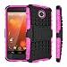 Produktbild Motorola Moto X (2nd generation) Case, DRUnKQUEEn Heavy Duty Rugged Hybrid Armor Dual Layer Hard Shell Tire Tread Grenade Grip Combat Tyre Textured Cover with Kickstand