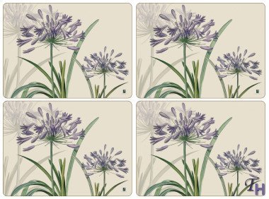 Preisvergleich Produktbild Pimpernel Agapanthus Placemats - Set of 4 (Large) by Pimpernel