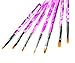 Micro Trader 7 Pcs UV Gel Acrylic Nail Art Builder Brush Pen Design