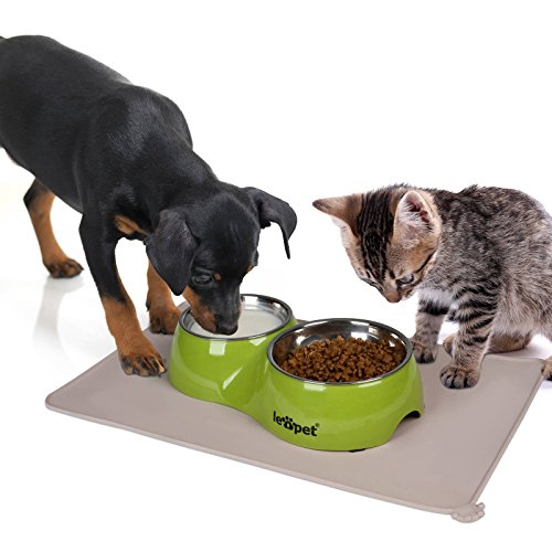 Leopet-Pet-Feeder-Mat-Dog-Puppy-Cat-Clean-Floor-Placemat-Food-Dish-Water-Bowl-Pad