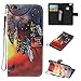 Produktbild Fanryn Huawei P10 Lite Wallet Tasche Brieftasche Schutzhülle ,Gemaltes Muster Design Hochwertige PU Leder Folio Tasche Case Hülle im Bookstyle mit Standfunktion Kredit Kartenfächer