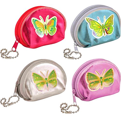 German Trendseller® – 12 x Kinder Geldbörsen Schmetterlinge NEU┃ Mitgebsel ┃ Portmonee ┃ Kindergeburtstag ┃ 12 Stück - 5