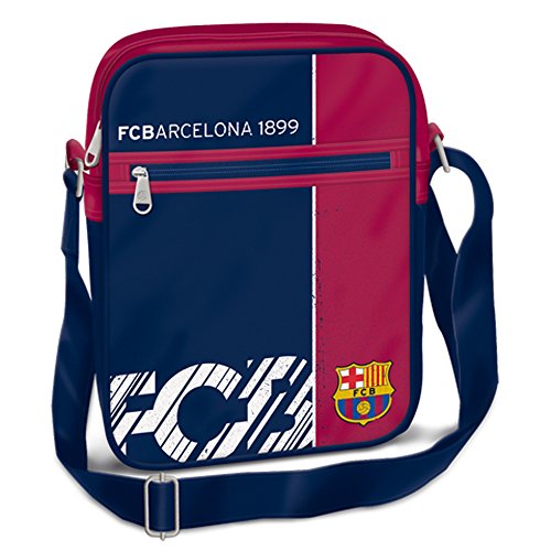 Preisvergleich Produktbild *Exclusiv* FC Barcelona Schultertasche Umhängetasche 33x9x26cm EDEL