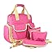 Produktbild Starcrafter Multifunktions Leichtes Wickeltasche Designer mit Baby Wickelunterlage Pink Tasche mit weißen Pünktchen