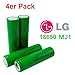 Produktbild 4x LG INR18650-MJ1 Akku 3500mAh 3,7v Lithium-Ionen 18650 Batterie - Ideal für Sub-Ohm Dampfer E-Zigarette Flat Top Flachpol