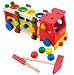 YIXIN Wooden Screw Truck Building Blocks Toy with Different Colors Nuts Tools Early Education Toy