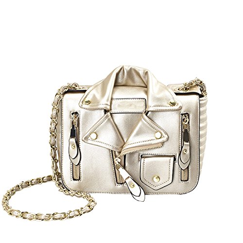 Preisvergleich Produktbild LAIDAYE Messenger Urlaubsreisen PU-Handtaschen,Silver-OneSize