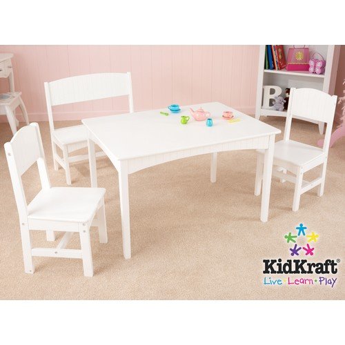 Kidkraft Nantucket Table With Bench And 2 Chairs