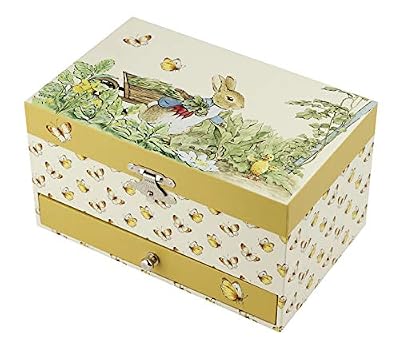 Trousselier Pierre Lapin Boîte à Trésors/Bijoux Musicale Idéal Cadeau Enfant Musique le Printemps de Vivaldi Vert