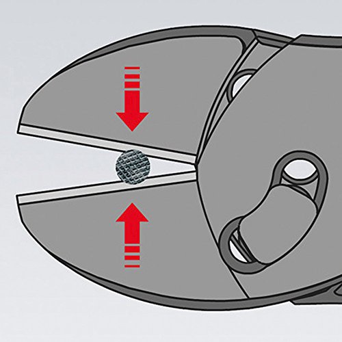 Knipex 73 72 180 TwinForce, Hochleistungs-Kraftseitenschneider, 180 mm - 8