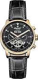 Ingersoll Herren-Armbanduhr Analog Automatik Leder Schwarz IN4511RBK