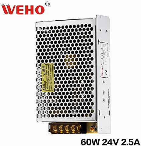 WEHO Ac 110/220c to DC 24v 2.5Aa 60w LED driver Switch Power Supply Transformer S-60-24