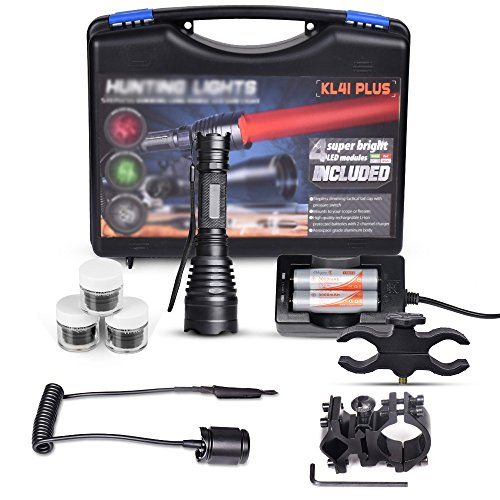 Odepro Langstrecken Jagd Taschenlampe Mit Rot Grün IR850nm Weiß ersetzbar Cree LED und Fernschalter Für die Jagd - 9