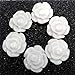 Goldenssy 24Pcs/Lot 10mm 3D Resin Flower Rose Nail Art Kit Manicure Nail Sticker Pattern Real For Gel UV Decoration Instead of Acrylic Liquid and Powder - White