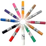 Tinksky Nail Art Pens UV Gel 3D Nail Art Polish Pen 12 Colors Set