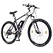 Produktbild NCM Prague+ 27,5" Zoll E-MTB,Mountainbike E-Bike, 36V 250W Bafang Motor, 36V 14Ah designer Rahmen Akku mit Panasonic Zellen, hydraulische Tektro Auriga Scheibenbremsen, 24 Gang Shimano Acera Gangschaltung, matt schwarz,silber