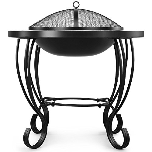 Vonhaus Mosaic Fire Pit Coffee Table With Bbq Grill Garden Brazier