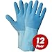 Produktbild NITRAS 1611 Blue Power Grip Latexhandschuhe, Arbeitshandschuhe, Schutzhandschuhe - 12 Paar, Größe:9 (L)