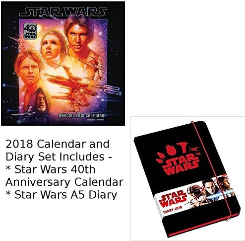 Star Wars 40th Anniversary 2018 Square Calendar + A5 Diary