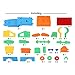 YIXIN Mini Assemble Lorry Truck Build-n-Play Self-assembled Push Forward Van Block Combination Puzzle Toy Truck for 5 Years Old+ Kids (Excavator)