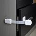 Blulu 6 PCS Baby Safety Locks Cabinet Latch, White