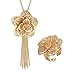 Produktbild Grüne Blumen Set Schmuck , Überzogenes Gold 18k